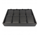 Steel Grey Flat Stackable 8 - Prs Earring/Pendant Tray 9" x 6" x 1 1/2" H 